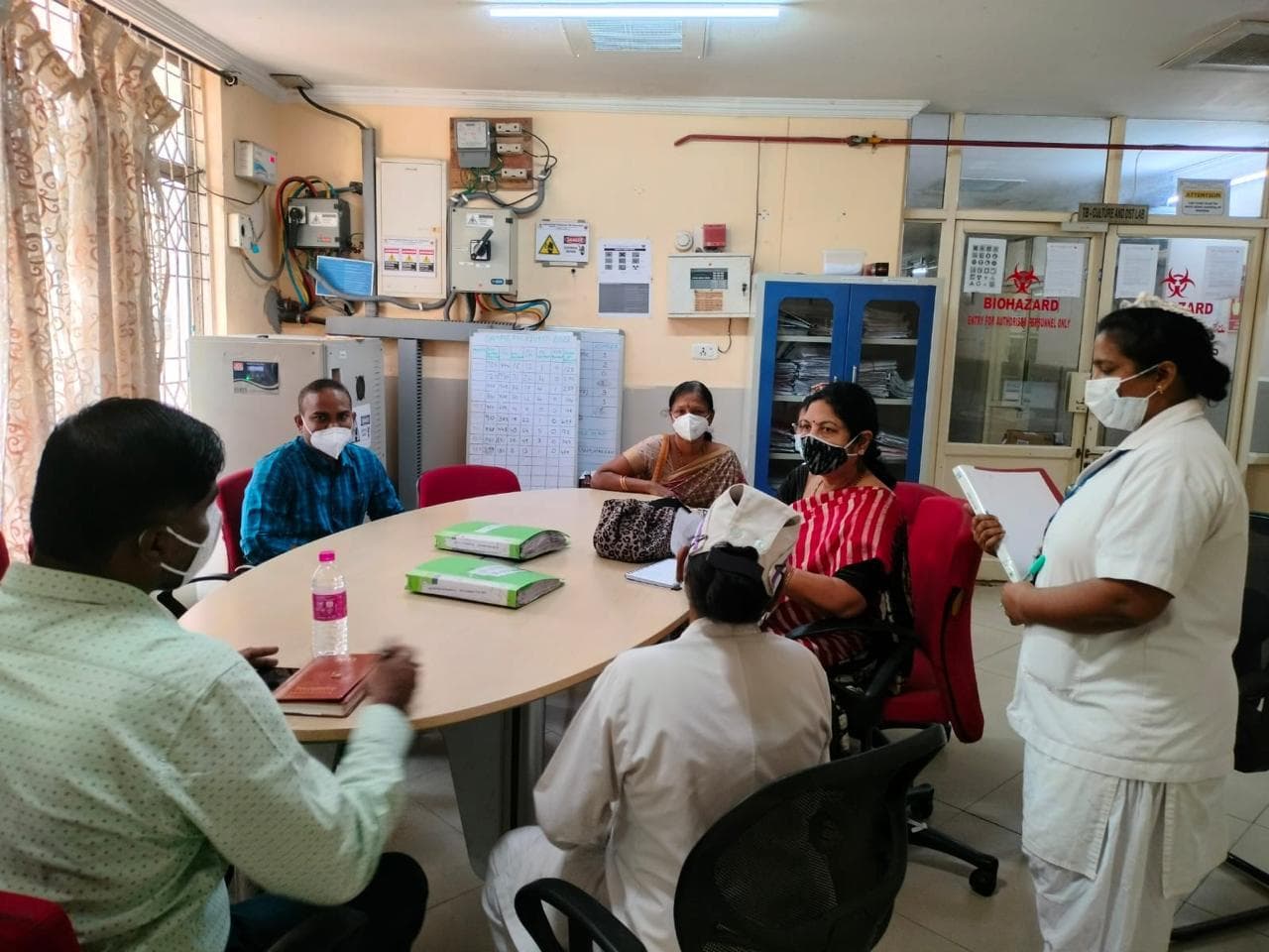Clinical team meeting, shown in the GHCCD gallery