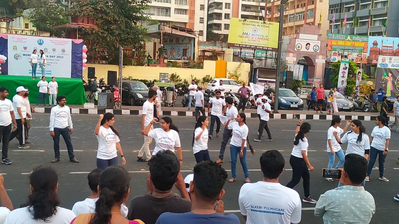 World Asthma Day public awareness performance, shown in the GHCCD gallery