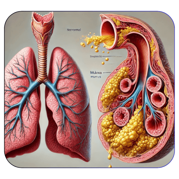 Clinical illustration of bronchial asthma