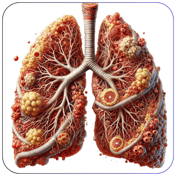 Clinical illustration of chronic obstructive pulmonary disease