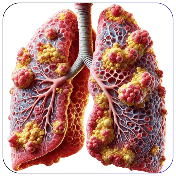 Clinical illustration of pneumonia