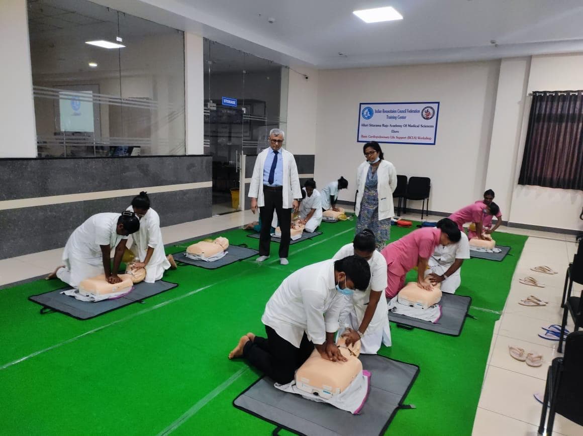 Basic cardiopulmonary life support training, shown in the GHCCD gallery